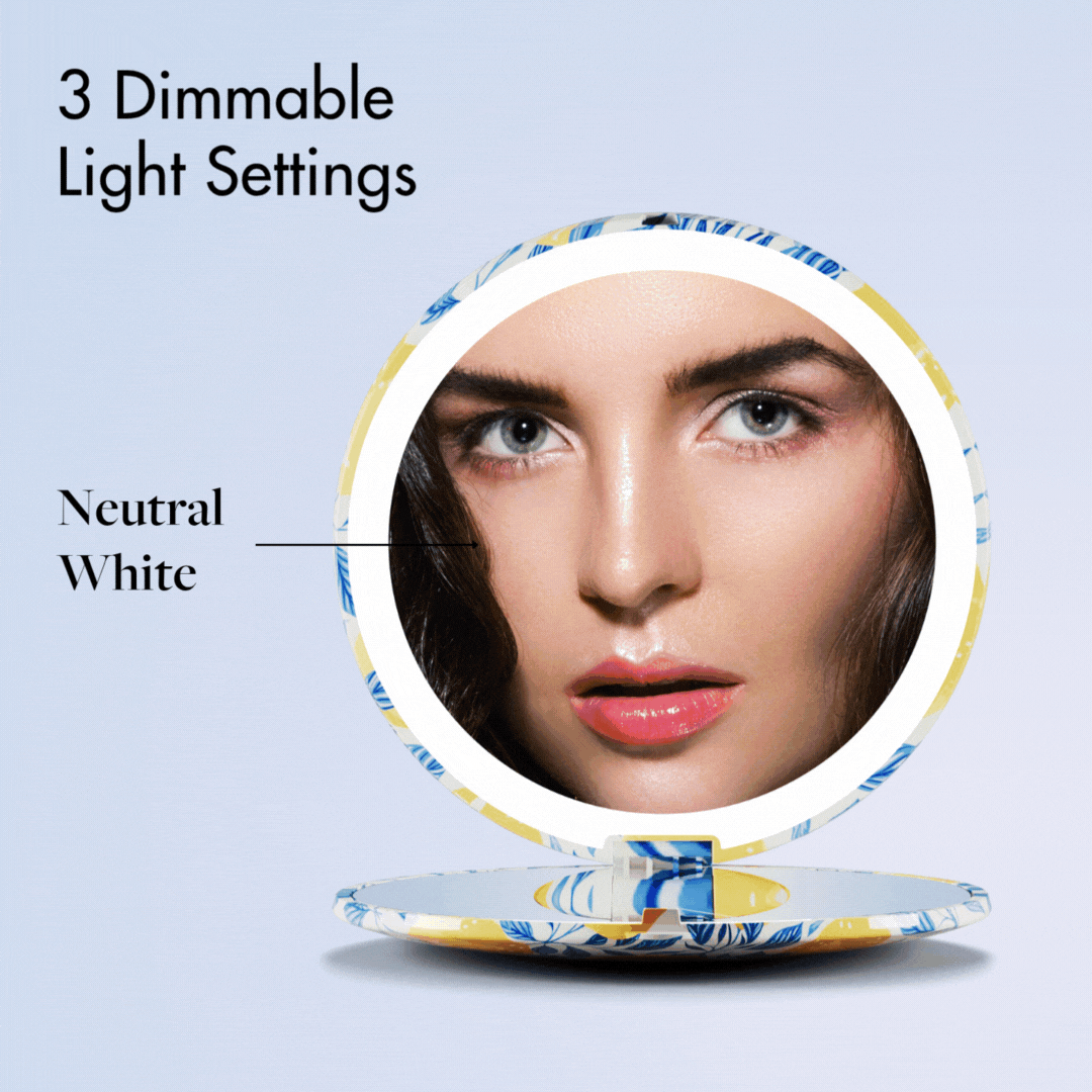 Mini Taylor LED Compact Mirror | Mediterranean Coast - Image 4