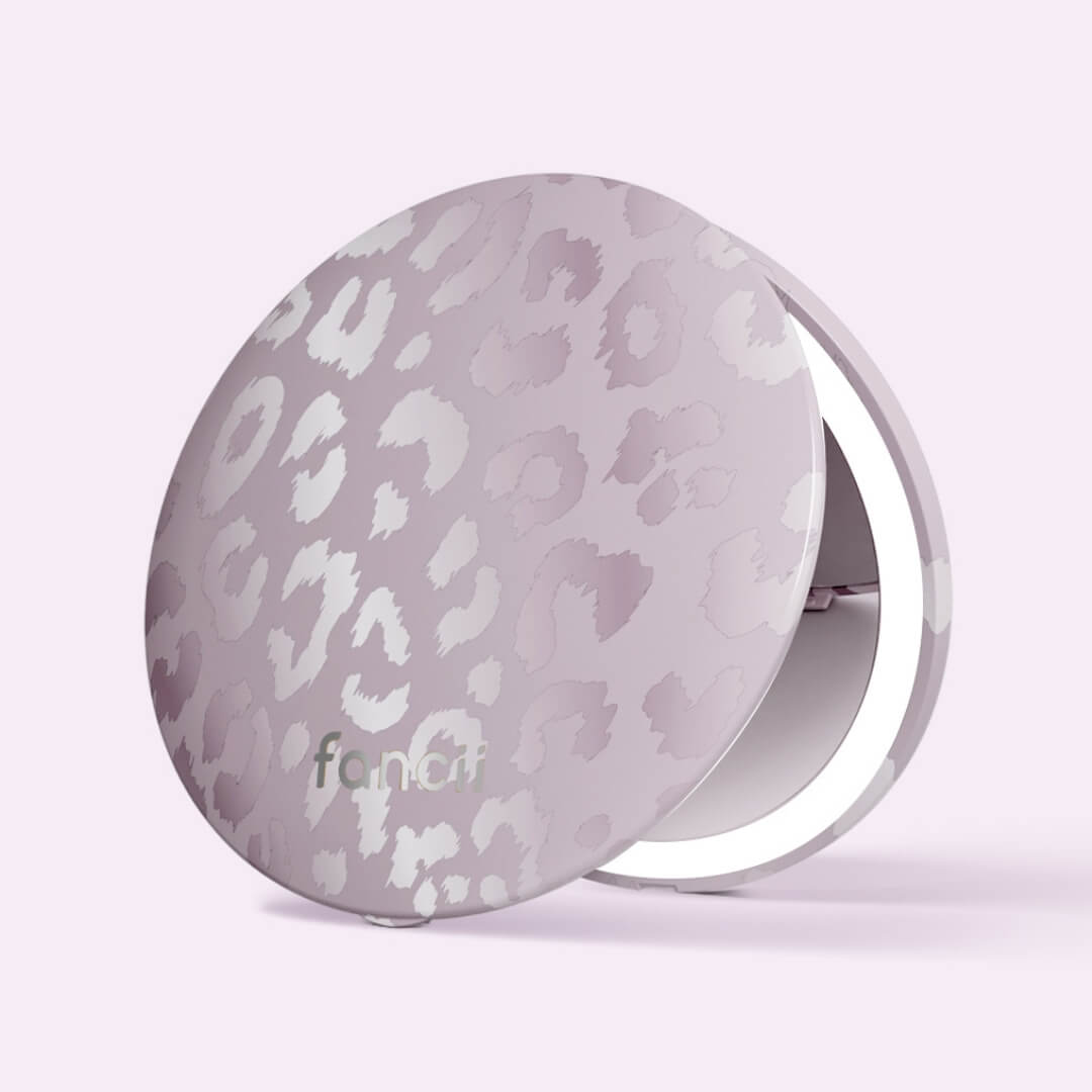 Mini Taylor LED Compact Mirror | Cosmic Leopard