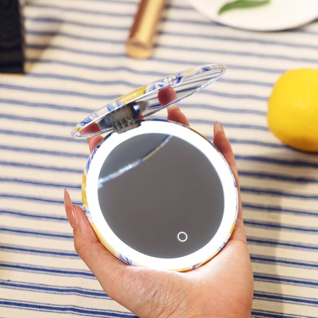 Mini Taylor LED Compact Mirror | Mediterranean Coast - Image 3
